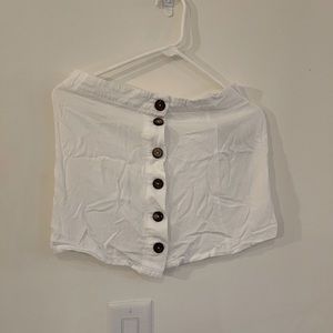 Cream white summer skirt